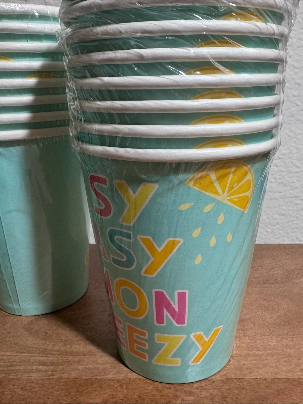 Brand New Easy Peasy Lemon Squeezy Paper Cups